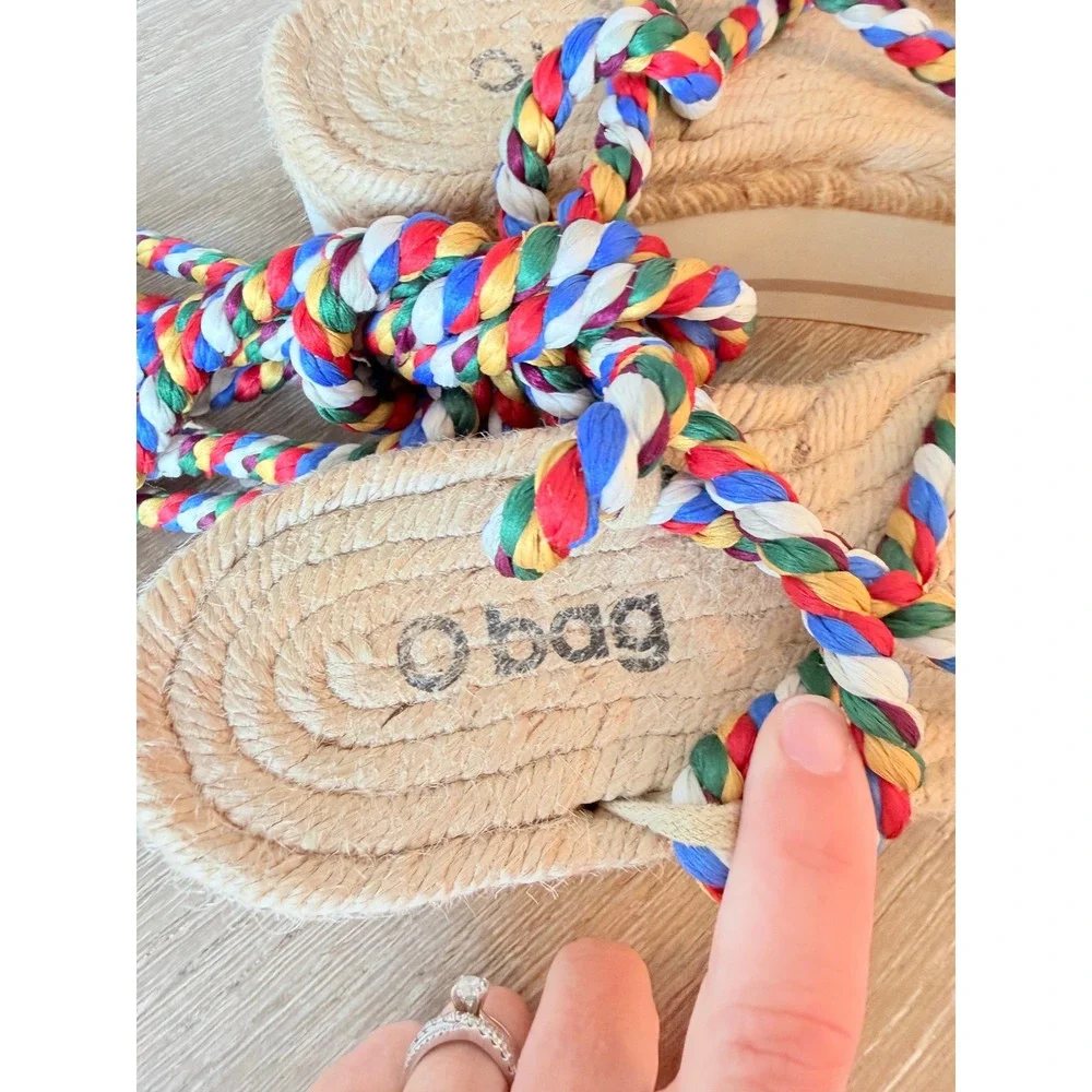 O Bag Platform‎ Espadrille Rope Sandals Women Multi-color EU 37